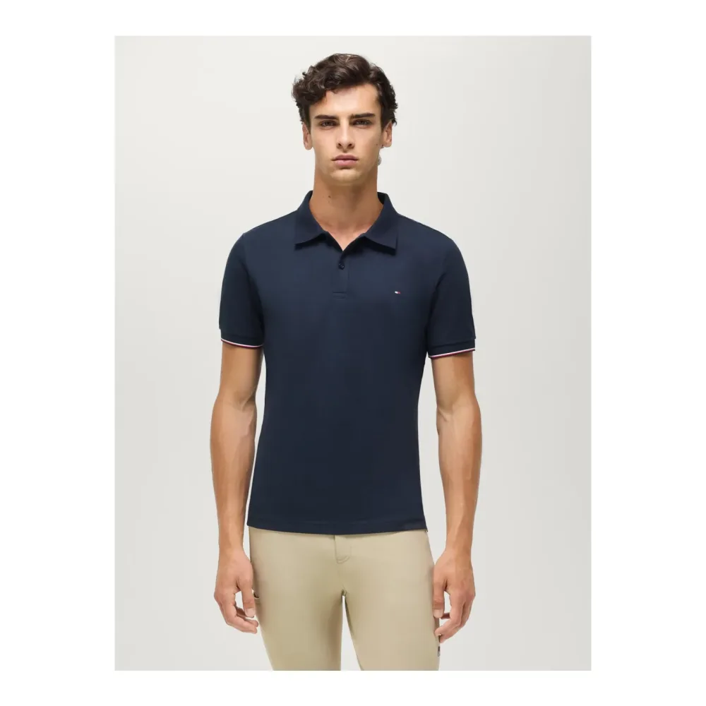 Tommy Hilfiger Equestrian Poloshirt Davis Herren - Desert Sky -  Farbe: Desert Sky, Grösse: S