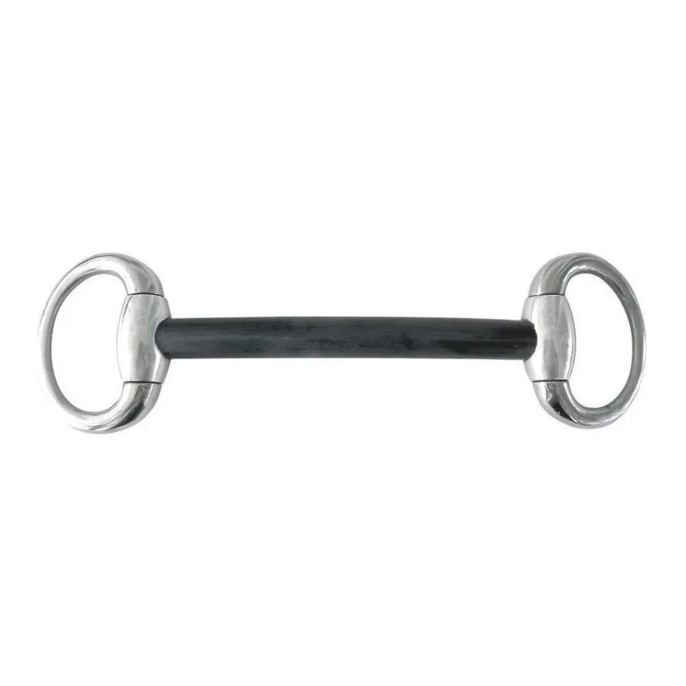 Sprenger Olivenkopf Stangengebiss - Hartcarbon mit ovalen Ringen Gebisslängegrösse: 13.5 cm