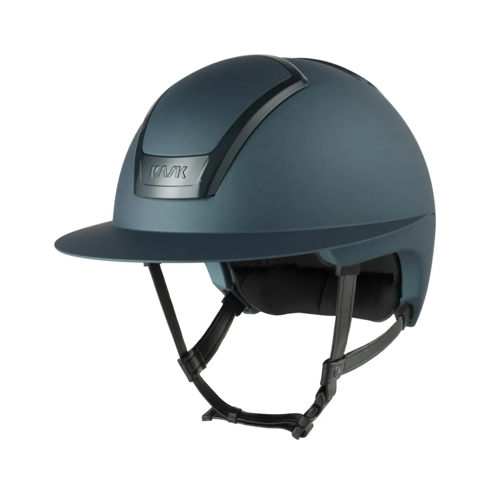KASK Reithelm Nemesi Metal WP- schwarzer Kinnriemen Teal Green