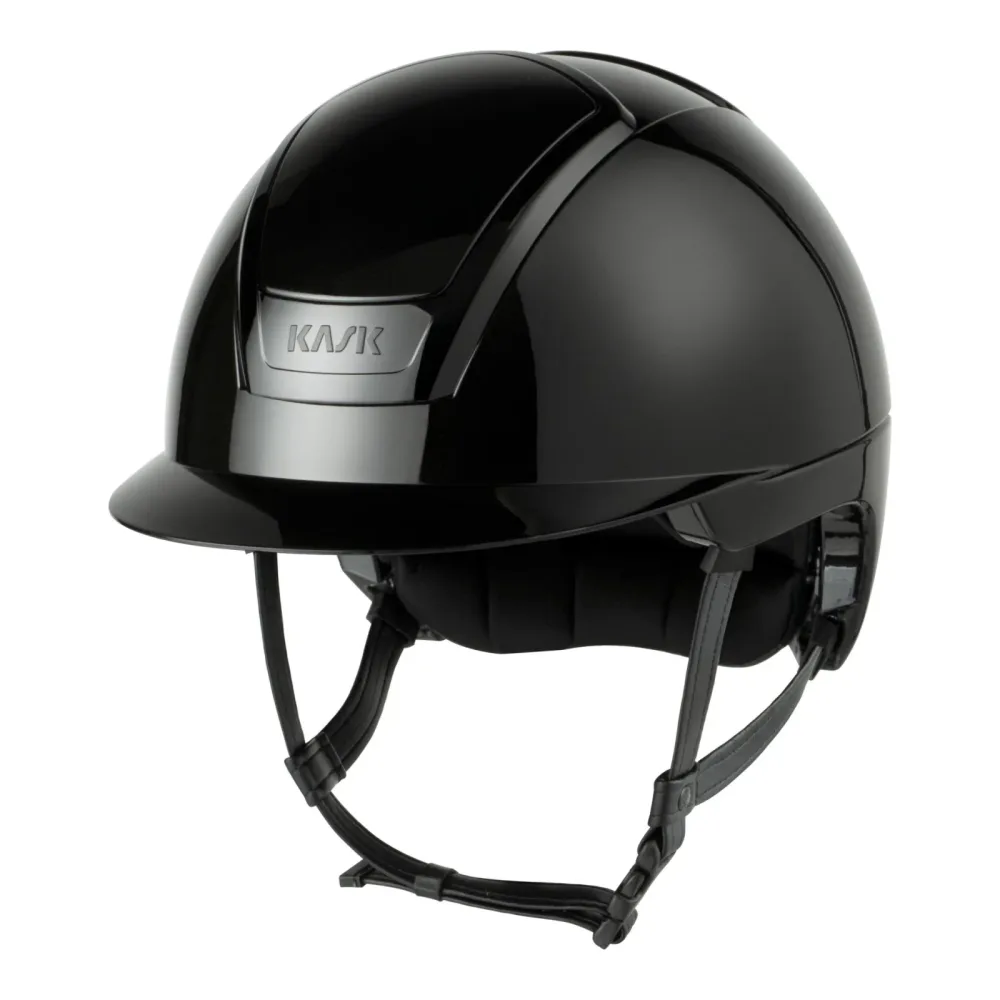KASK Reithelm Nemesi Shine - schwarzer Kinnriemen Black