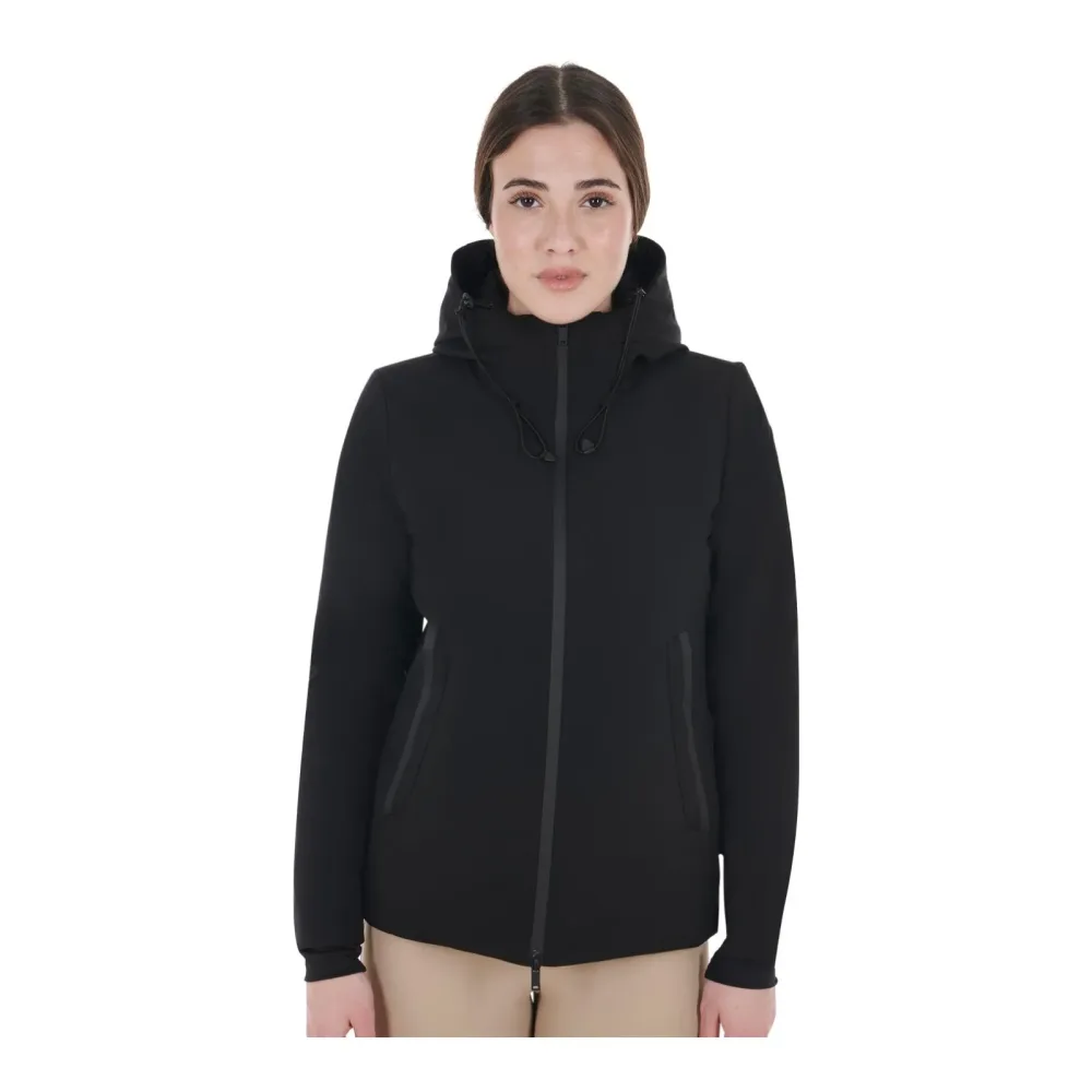 Equestro Winterjacke wind- und wasserabweisend Damen Schwarz