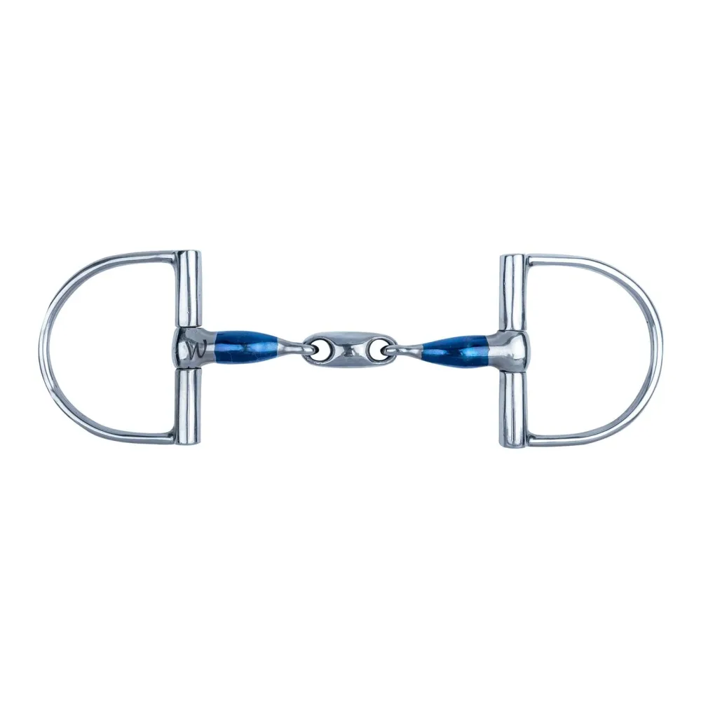Waldhausen D-Ring Gebiss Sweet Iron doppelt gebrochen - Silber -  Grösse: 12,5