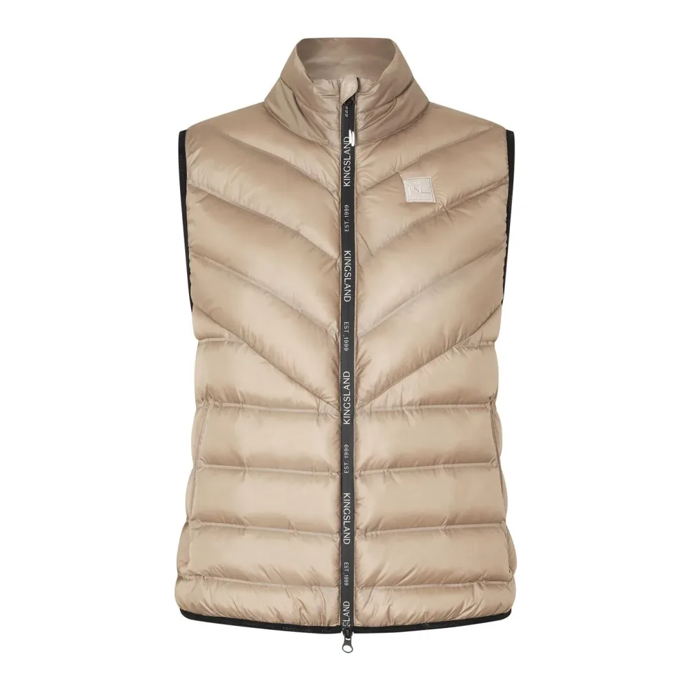Kingsland Weste Vam Damen - Beige Cobblestone -  Grösse Bekleidung Damen: L