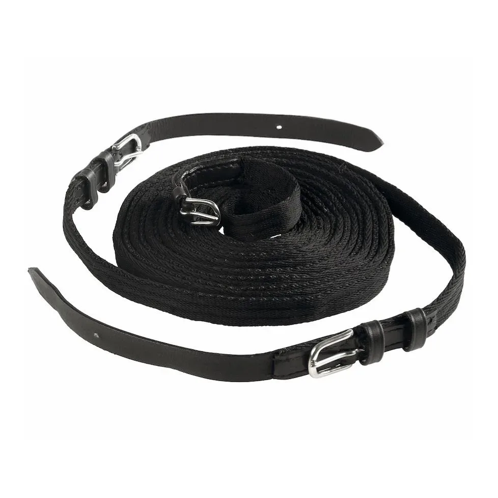 Waldhausen Einspänner-Leine Soft - schwarz Grösse Pferd: Pony