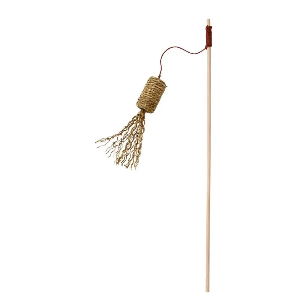 Kerbl Pet Spielangel Zylinder Nature aus Seegras - Beige / Nude -