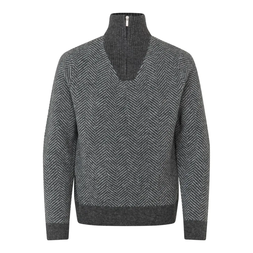 Kingsland KLAndrew Pullover mit Reissverschlusskragen Herren Dark Grey