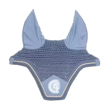 Kentucky Fliegenhaube Wellington 3D Logo rope - Hellblau -  Grösse Pferd: Full, Farbe: Hellblau