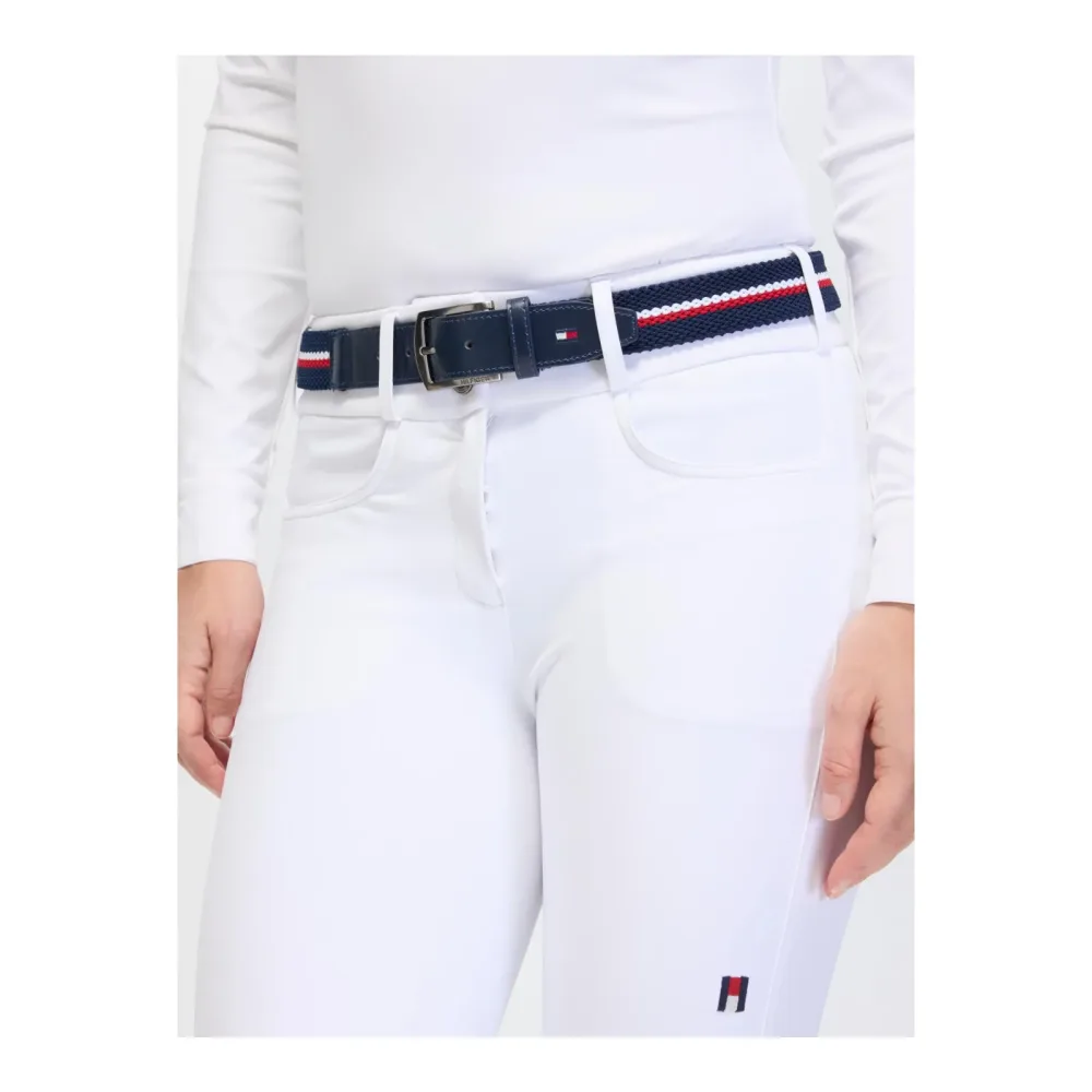 Tommy Hilfiger Equestrian Gürtel Anchor Jacquard Desert Sky