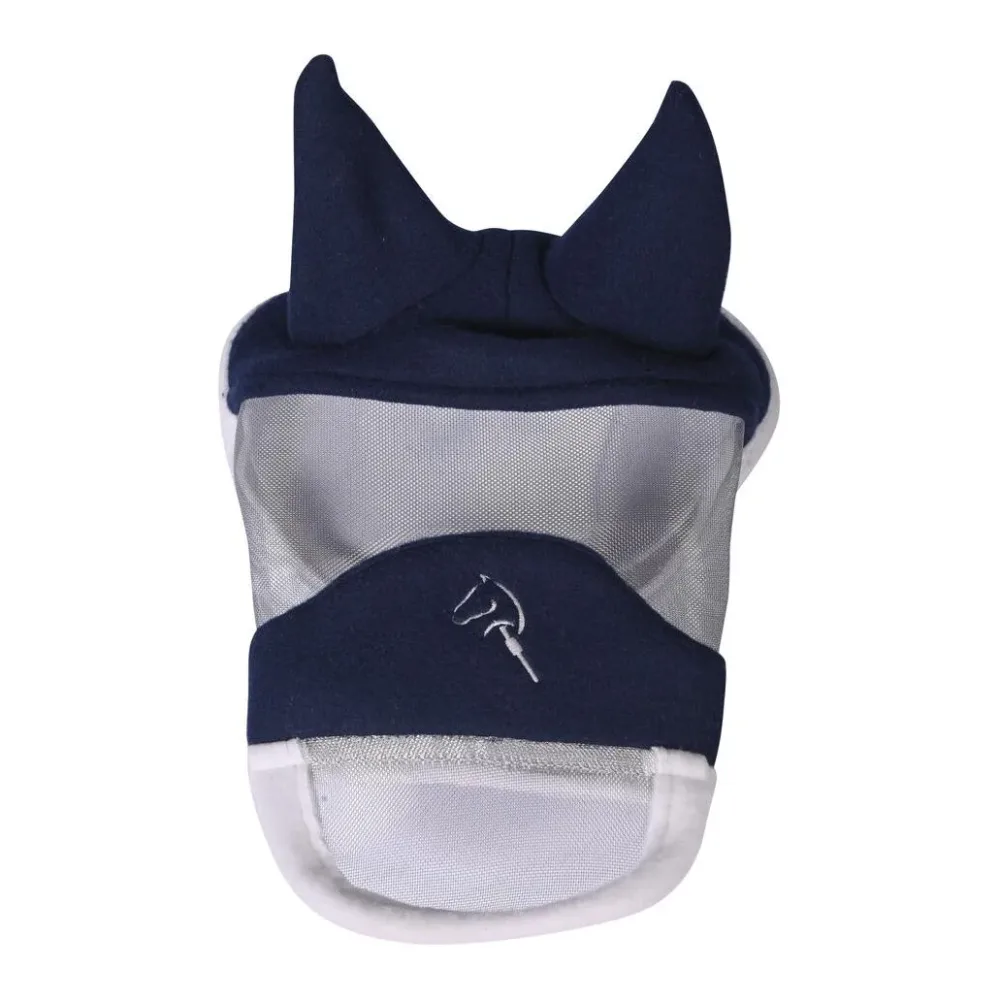 HKM Fliegenschutzmaske mit Nasenteil Hobby Horsing - Blau -  Grösse: 1 Stück, Farbe: Blau