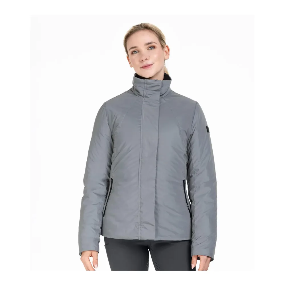 Elt Reflektierende Reitjacke Silbergrau
