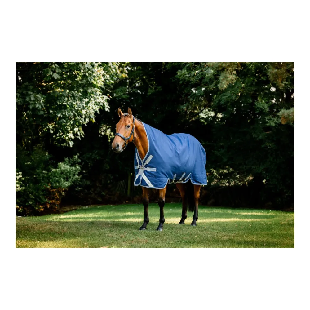 Horseware Weidedecke Wug Rhino 100g - Navy/Titanium Grey & Classic Blue -  Grösse Pferdedecken: 140 cm