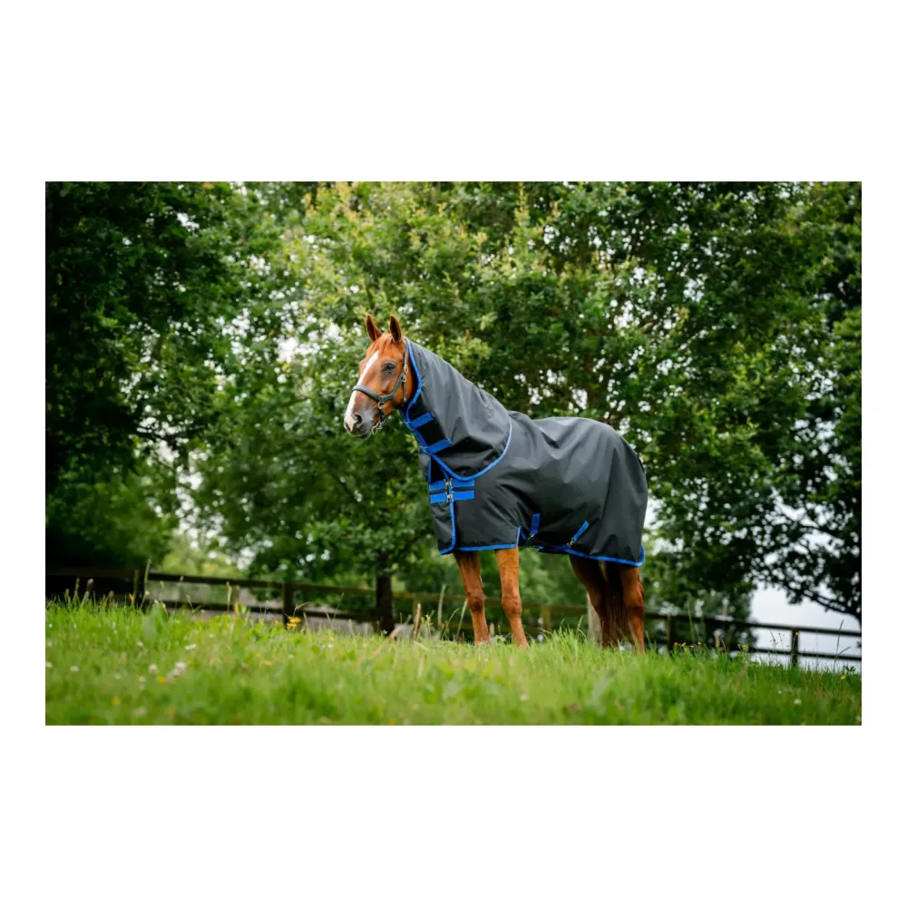 Horseware Weidedecke Amigo Ripstop 900 Plus 200g - Black/Classic Blue -  Grösse Pferdedecken: 130 cm
