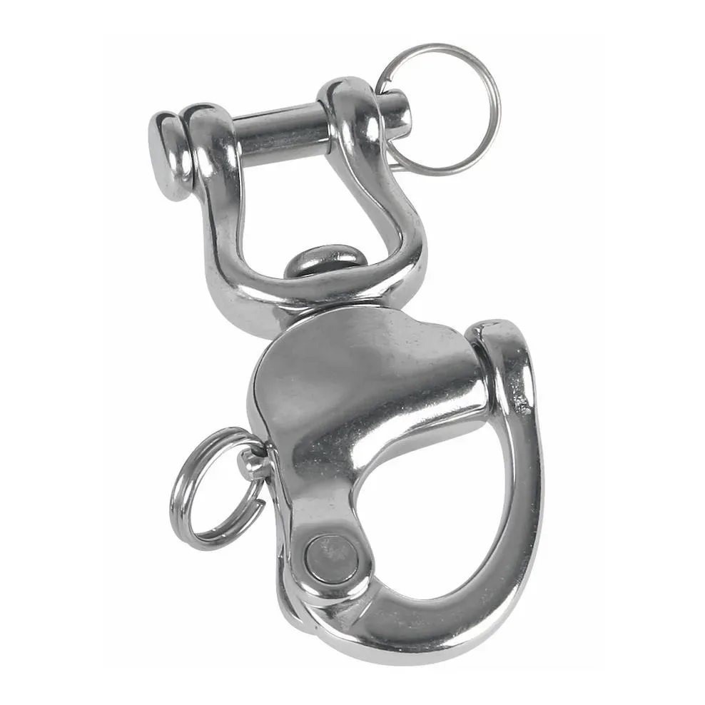 Waldhausen Sicherheitsschäkel aus Edelstahl - Silber -  Grösse: 13 cm
