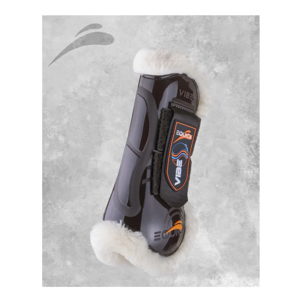 eQuick Gamaschen VIBE FRONT VELCRO FLUFFY - Braun -  Farbe: Braun, Grösse: S