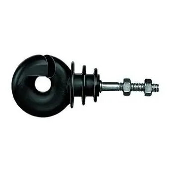 Lister Ringisolator metrisch WI 24/2 - M6 x 25 mm - Schwarz -