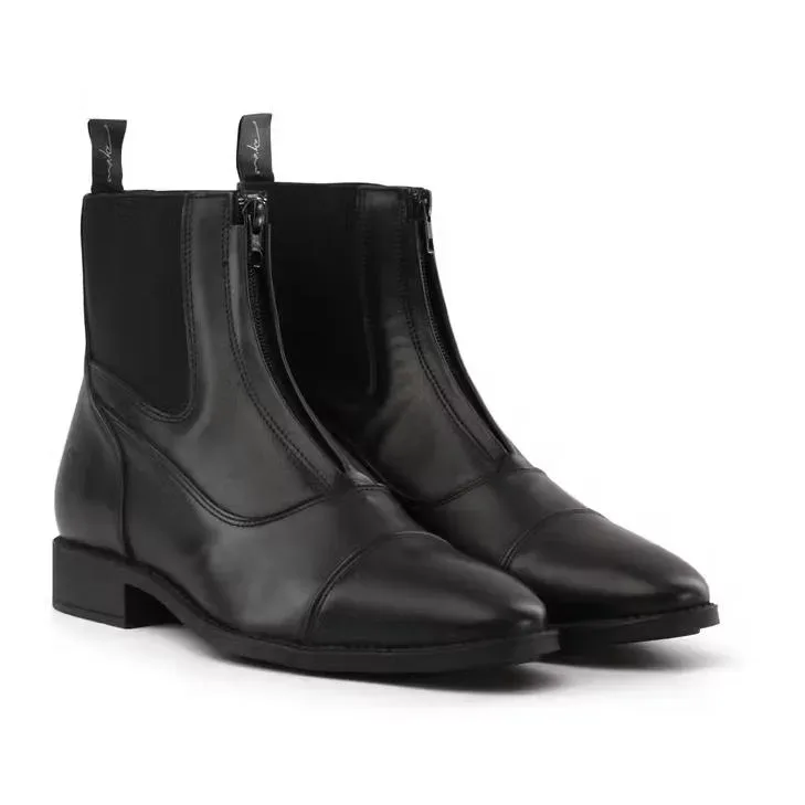 Dy'on Stiefeletten mit Frontreißverschluss - Schwarz -  Farbe: Schwarz, Grösse: 37