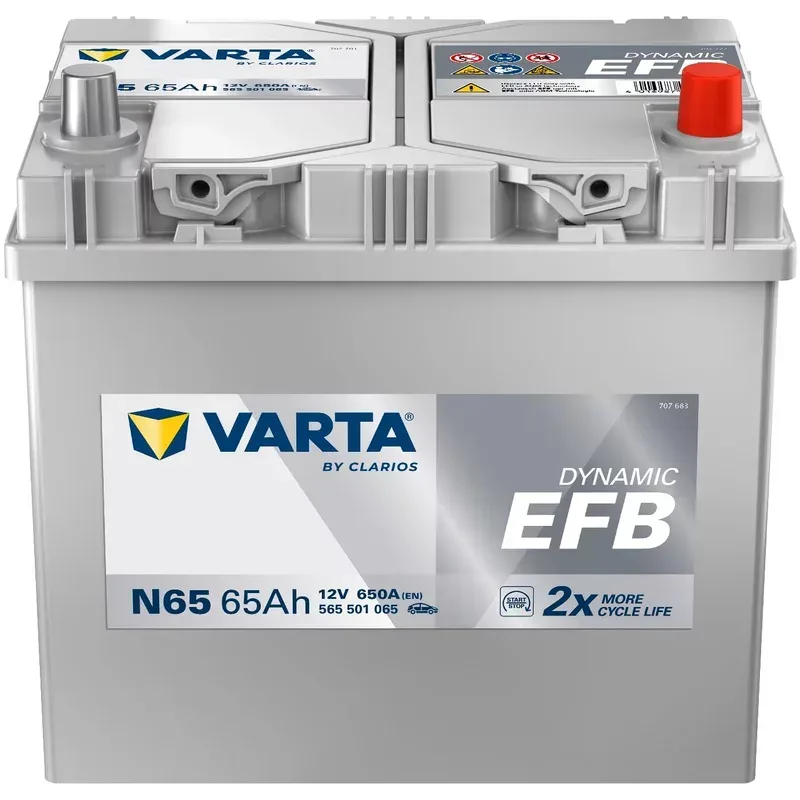 Autobatterie Varta N65 Dynamic  EFB 12V 65Ah  650A