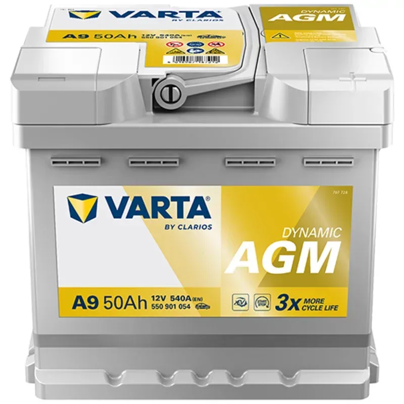 Autobatterie Varta A9 Dynamic AGM 12V 50Ah  540A