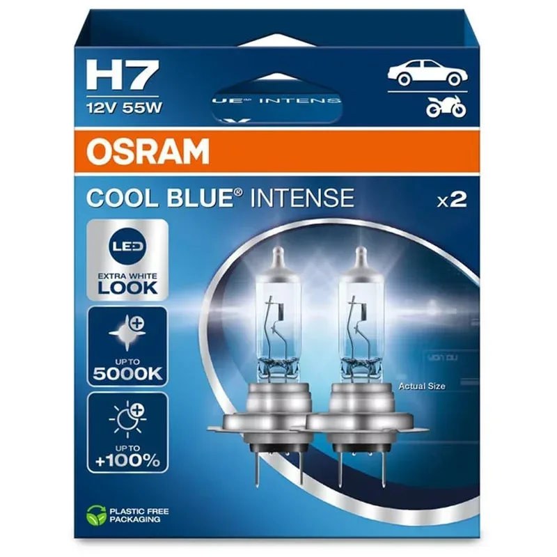 Osram Automotive 4062172387538 Halogen Leuchtmittel COOL BLUE® INTENSE H7 55 W 12 V