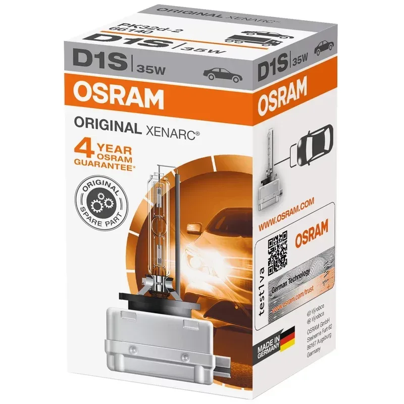 Osram Automotive 66140 Xenon Leuchtmittel Xenarc Original D1S 35 W 12 V, 85 V