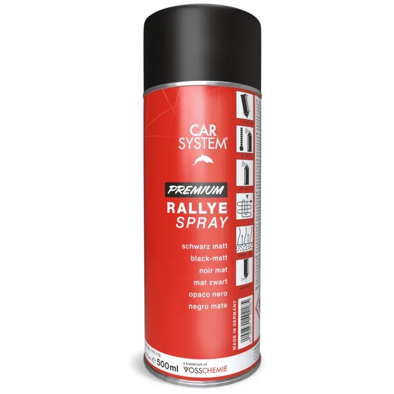 Car System Premium Rallye Spray Matt schwarz 500ml