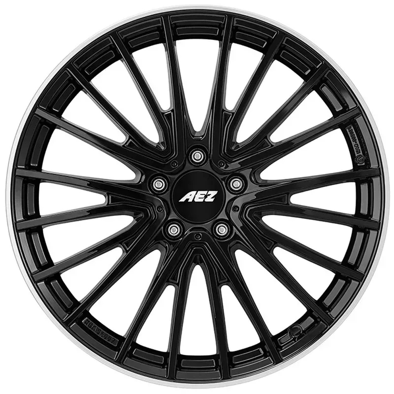 Felgen AEZ Berlin 8.0x19 5x112 ET38 Black/polished Lip