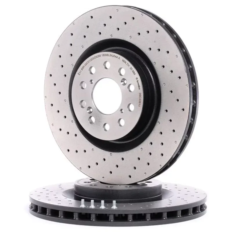 Bremsscheibe Vorne Gelochten Brembo  für HONDA CIVIC X Berline bicorps trois ou cinq portes (FC_, FK_)  2.0 Type-R (FK8) 320ps