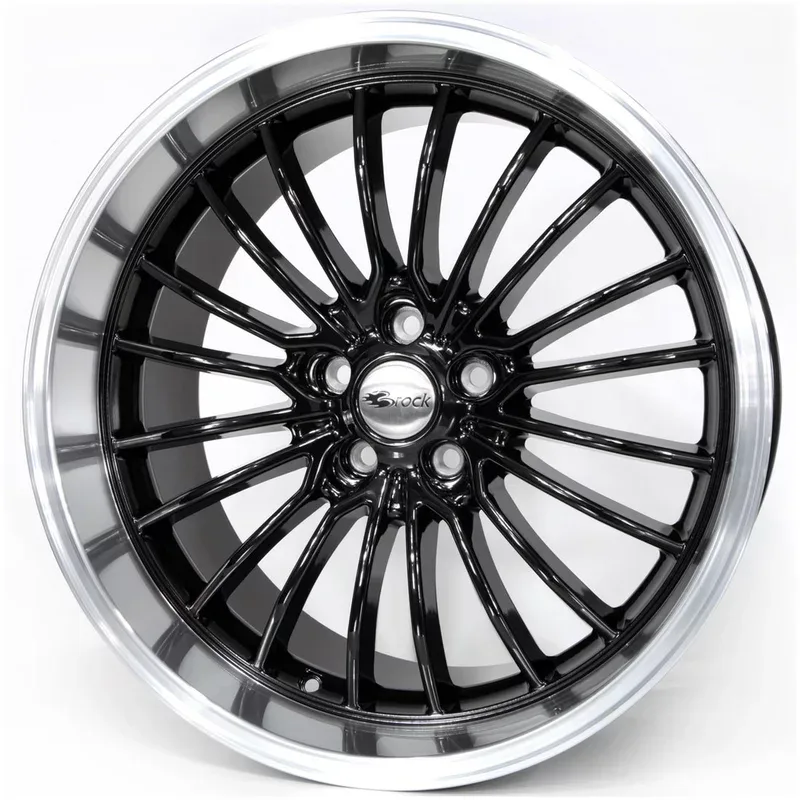 Felgen Brock B24GP 10.5x20 5x120 ET35 Schwarz Glanz Horn-poliert