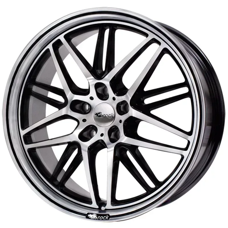 Brock B28 8.5x19 5x114.3 ET45 Schwarz Glanz Voll-Poliert Felgen