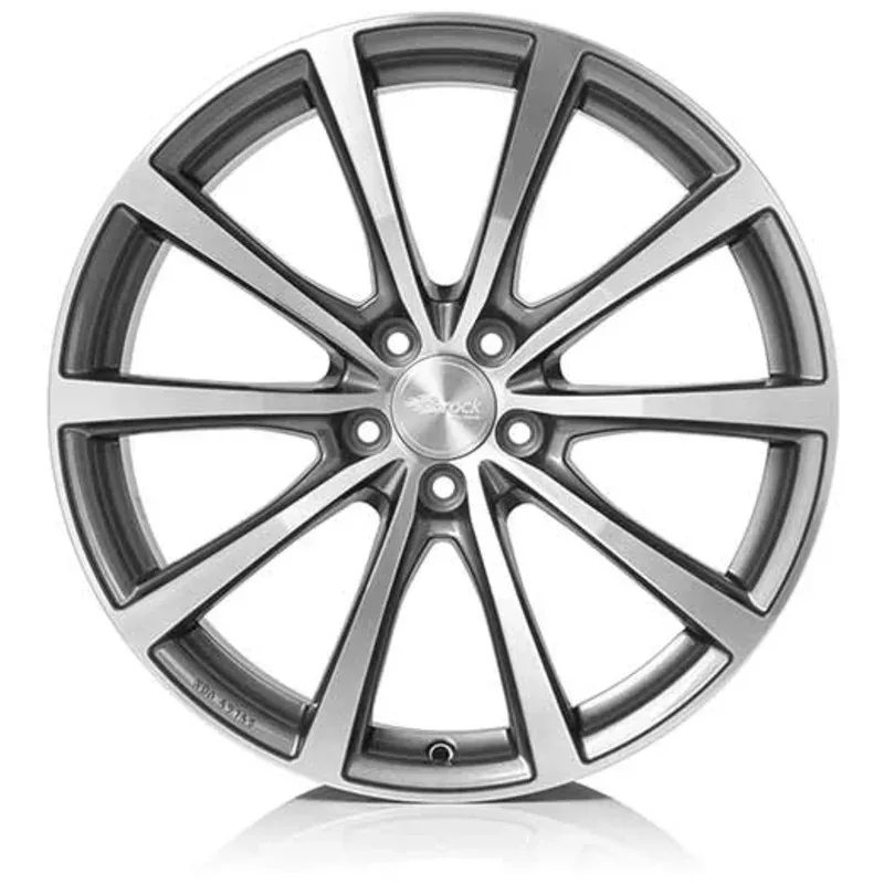 Brock B32 8.5x19 5x108 ET45 Himalaya Grey Voll-Poliert Felgen