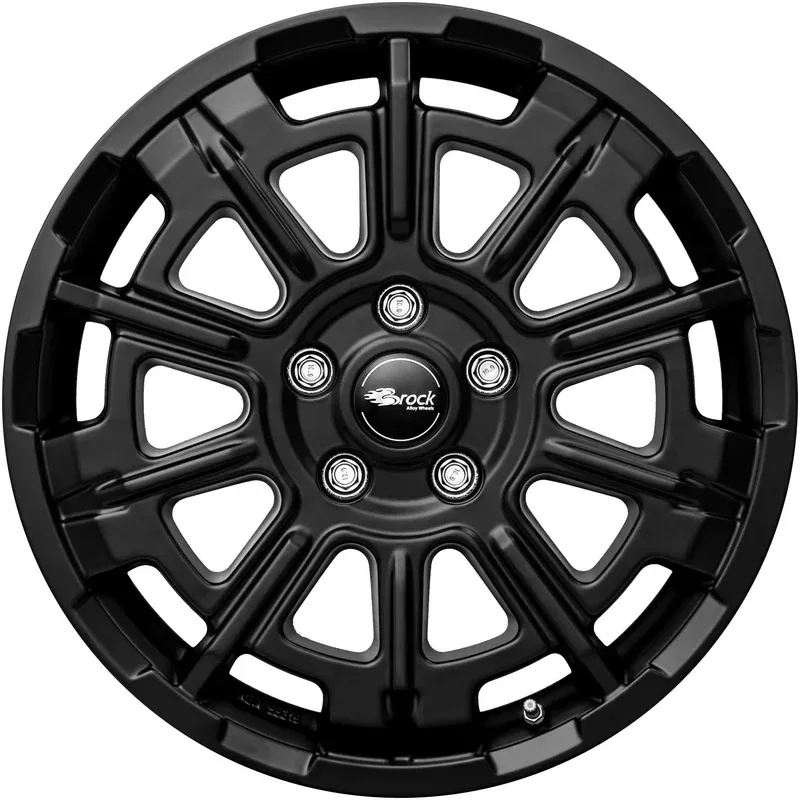 Brock B45 7.5x18 6x120 ET48 Schwarz Glanz Felgen