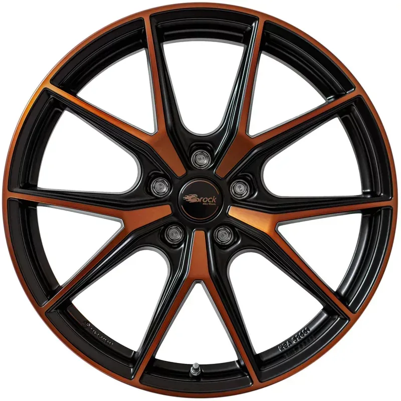 Felgen Brock B40 8.0x19 5x112 ET40 Black Orange Matt