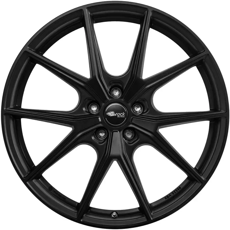 Felgen Brock B40 9.0x19 5x120 ET48 Satin Black Matt