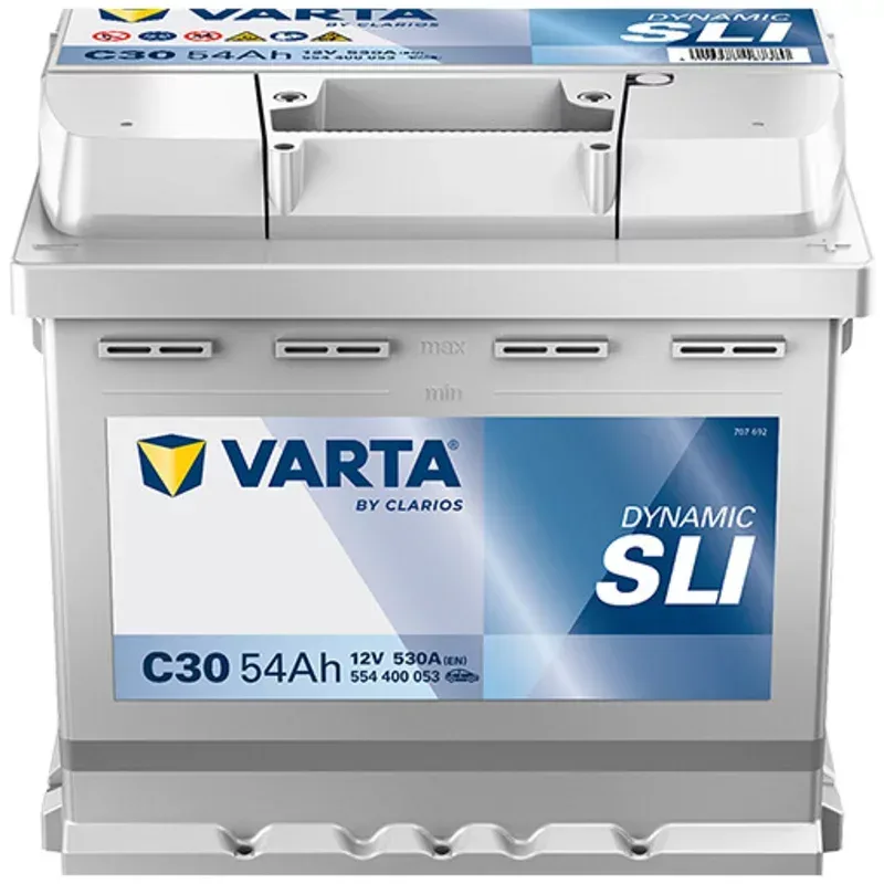 Autobatterie Varta C30 Dynamic SLI 12V 54Ah  530A