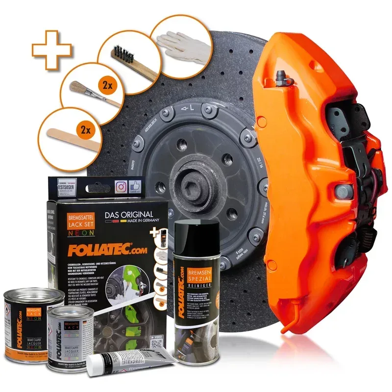 Foliatec Neon Orange Bremssattellack-Set 125ml