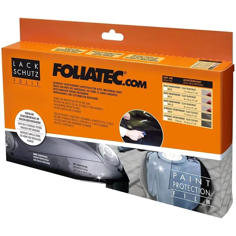 Foliatec  Lackschutzfolie Einstiegsbereich Schwarz 12x45cm