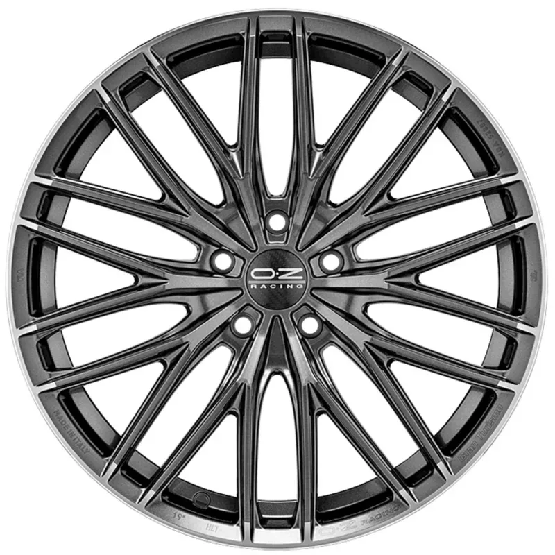 OZ GRAN TURISMO HLT 8.5x20 5x114.3 ET36 STAR GRAPHITE DIAMOND LIP Felgen