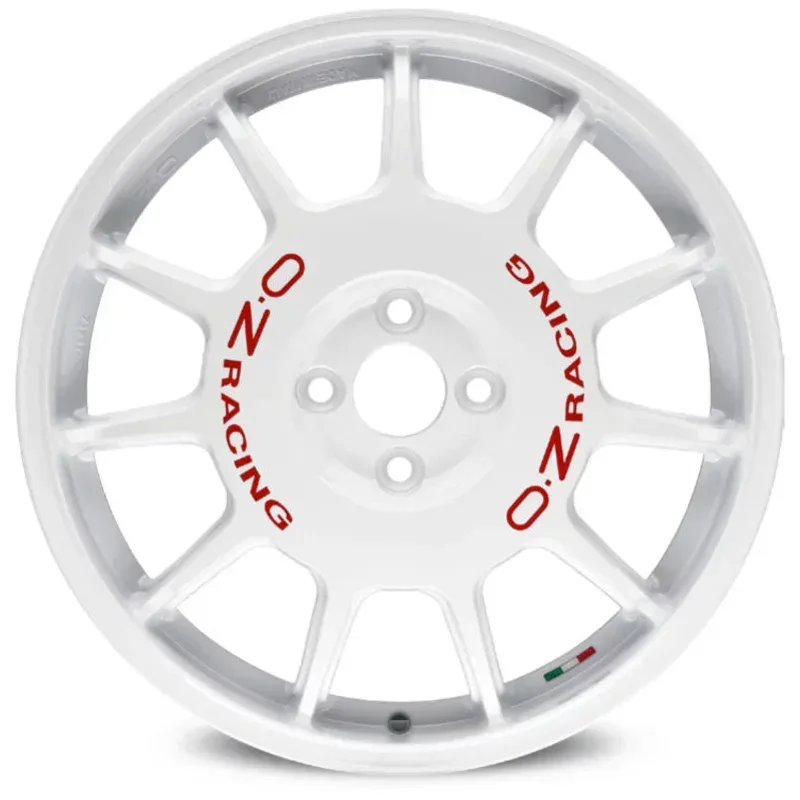 OZ LEGGENDA 7.0x17 4x100 ET37 WHITE RED LETTERING Felgen
