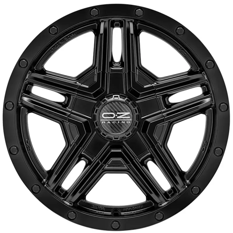 OZ RALLY ADVENTURE 8.0x17 5x120 ET35 MATT BLACK + RIVETS Felgen