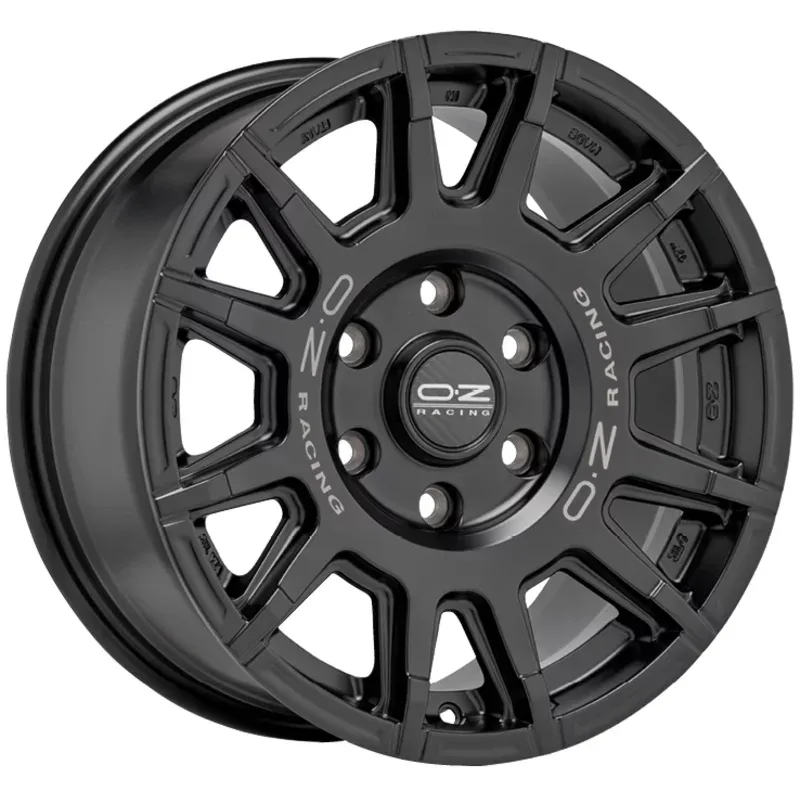 OZ RALLY LEGEND 8.0x17 6x139.7 ET35 MATT BLACK + DARK LETTERING Felgen