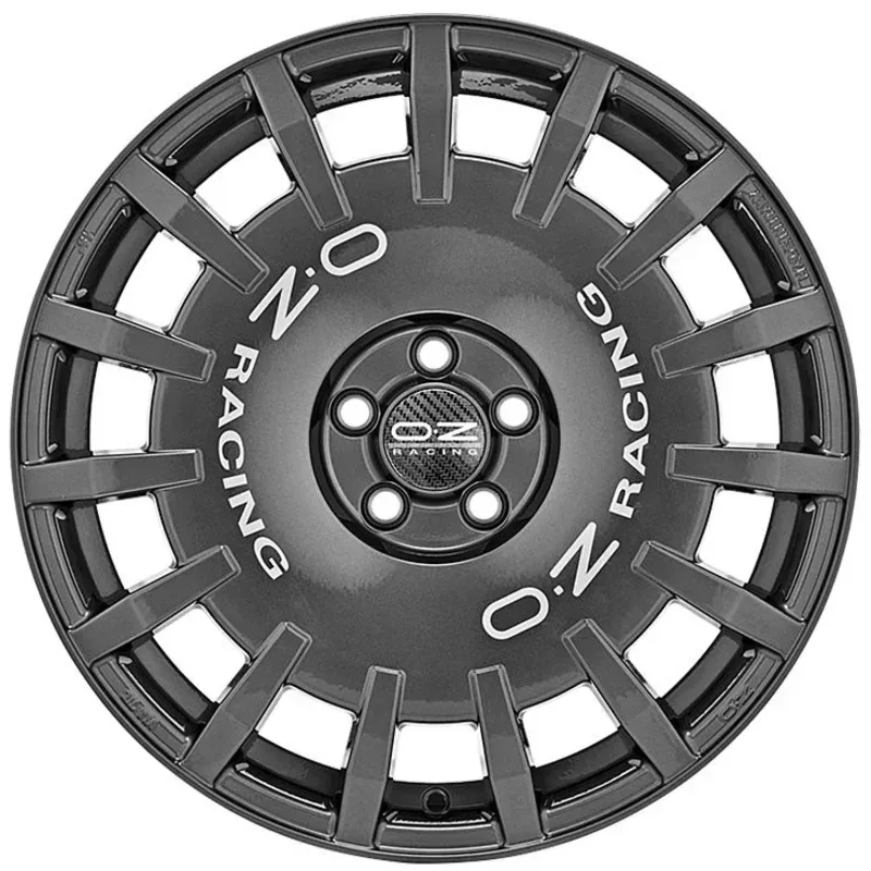 OZ RALLY RACING 8.0x19 5x114.3 ET45 DARK GRAPHITE SILVER LETTERING Felgen
