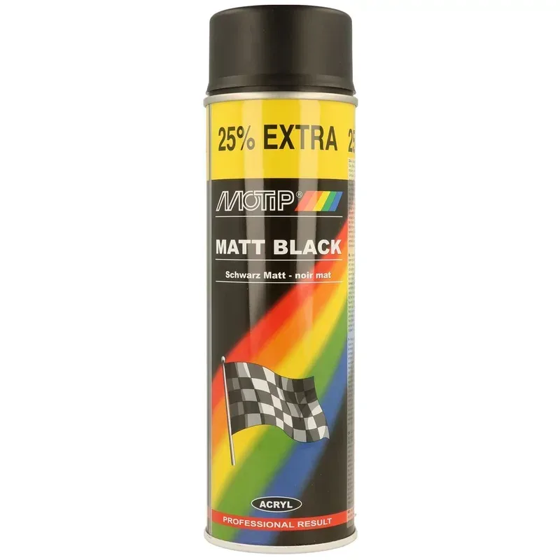 Motip Rallye Schwarz Matt 500ml