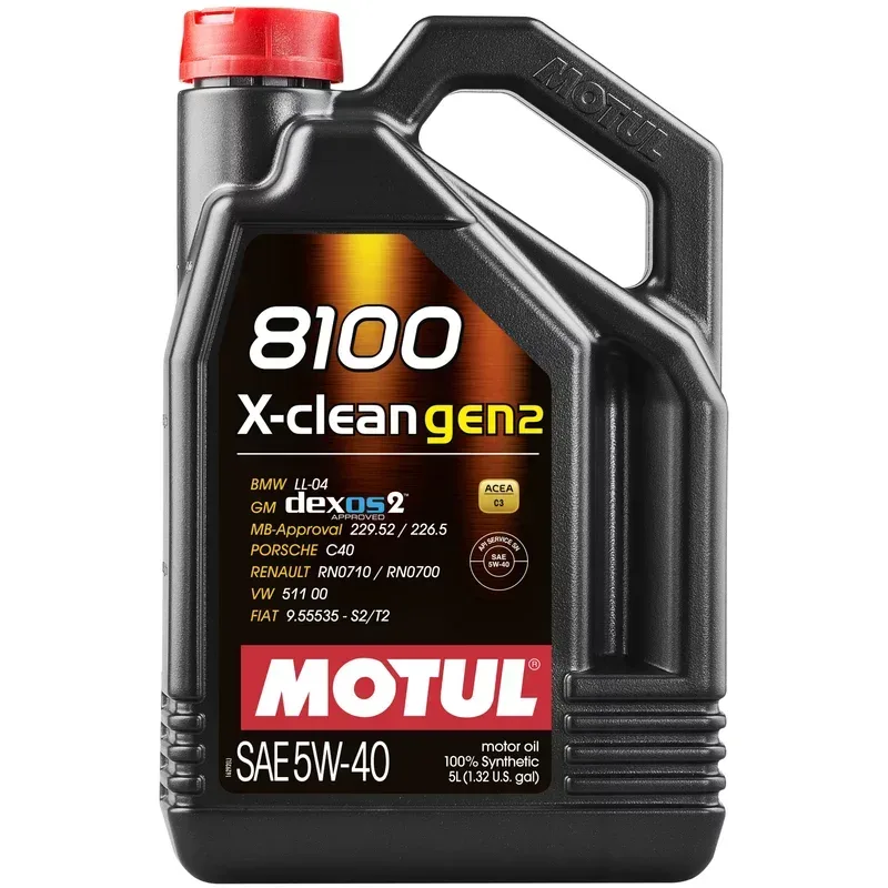 Motul 8100 X-clean gen2 5W40 Motoröl 5L