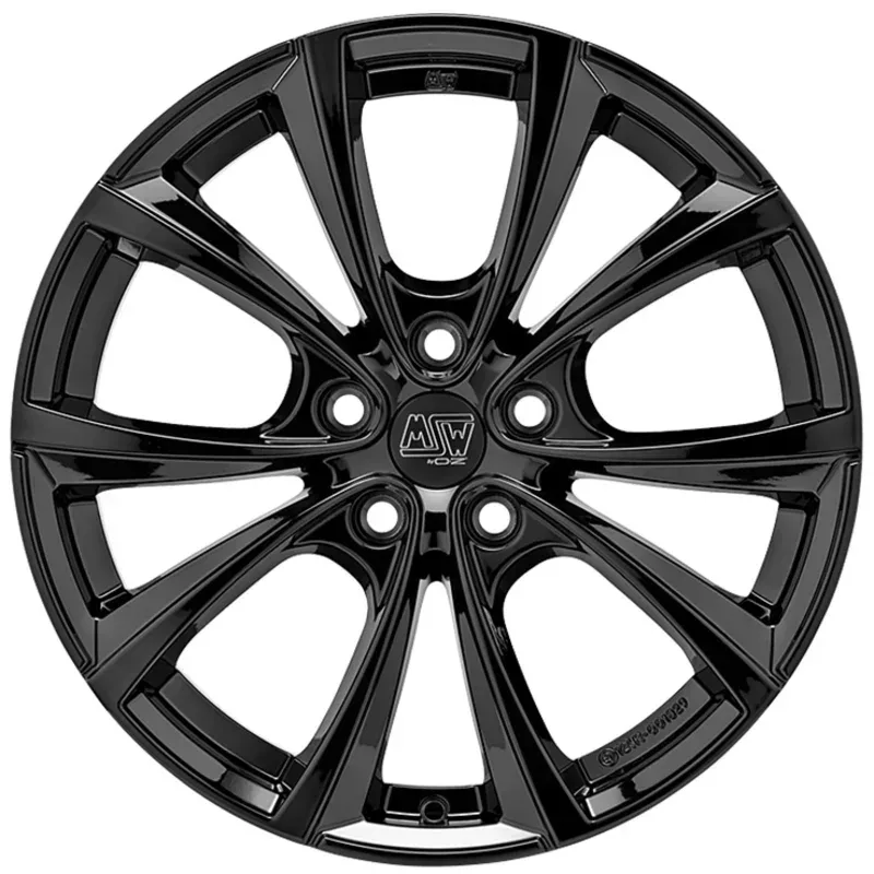 MSW 27T 8.5x18 5x114.3 ET40 GLOSS BLACK Felgen