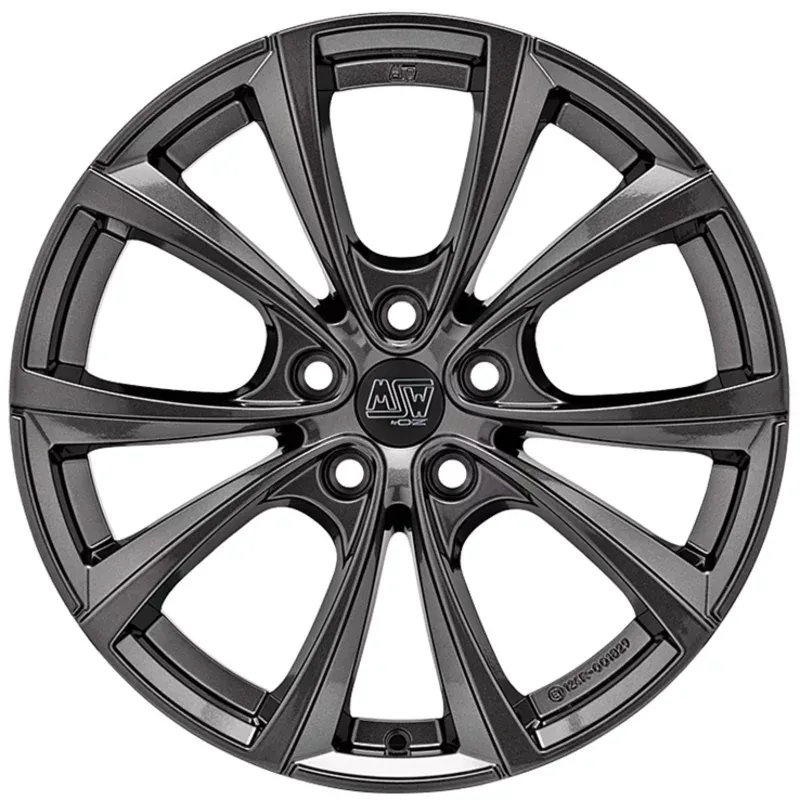 MSW 27T 9.5x20 5x114.3 ET45 GLOSS DARK GREY Felgen