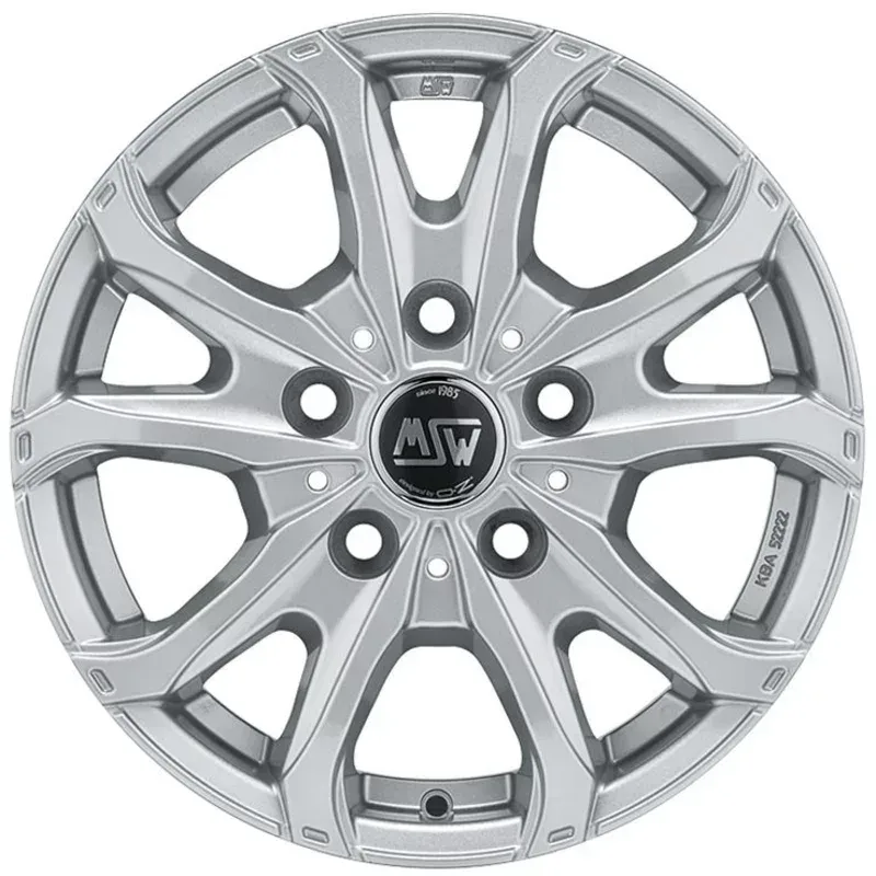 MSW 48 VAN 6.5x16 6x130 ET62 FULL SILVER Felgen