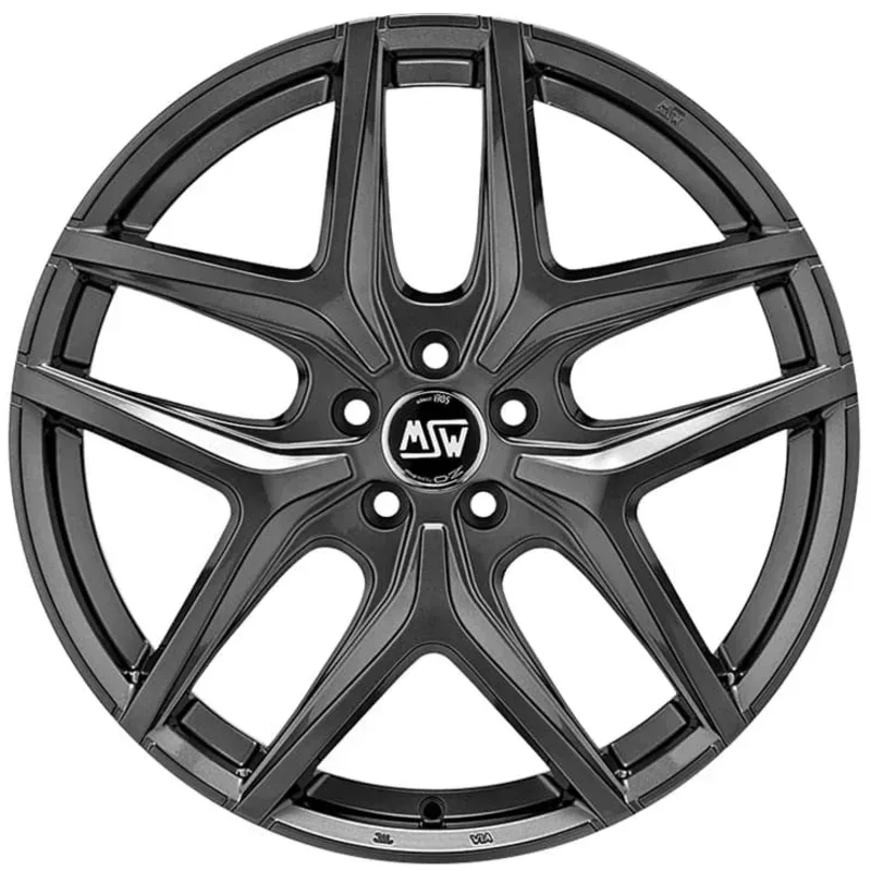 MSW 40 8.0x18 5x112 ET48 GLOSS GUN METAL Felgen