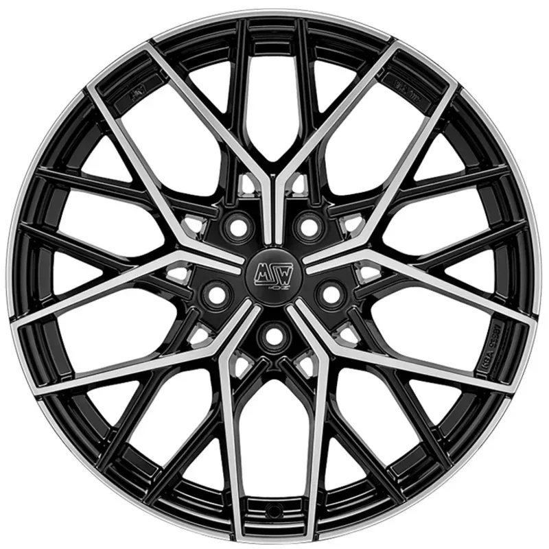 MSW 75 9.0x20 5x120 ET35 GLOSS BLACK FULL POLISHED Felgen