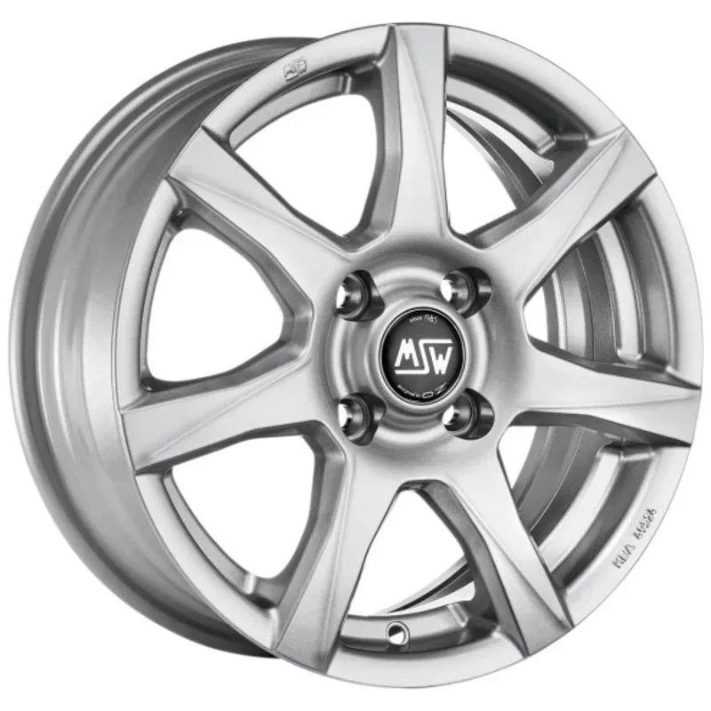 Felgen MSW 77 5.0x14 4x100 ET35 Full Silver