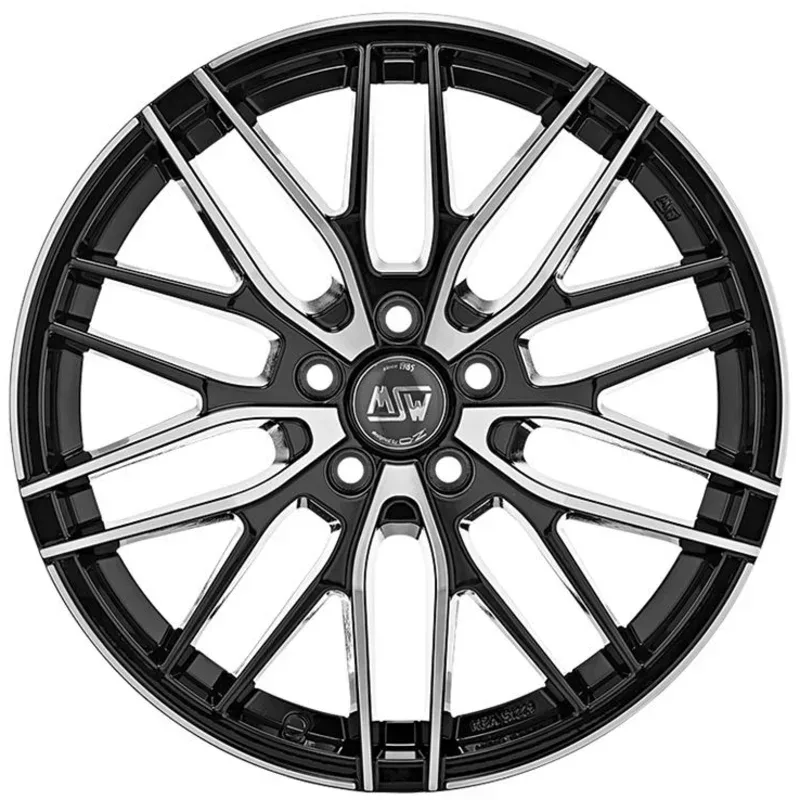 Felgen MSW 72 8.0x18 5x112 ET35 Black Full Polished (gbfp)